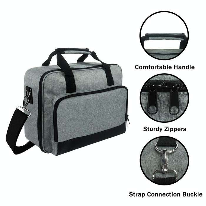 Crossbody Portable Multifunctional Projector Dustproof Storage Bag(Black)