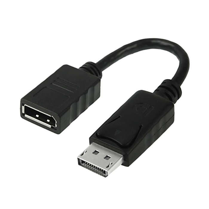 Display Port Male to Display Port Female Cable, Length: 18cm