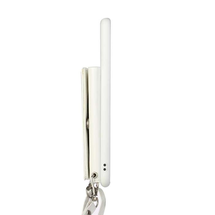 For Samsung Galaxy A34 5G Crossbody Lanyard Wallet Card Bag Phone Case(White)