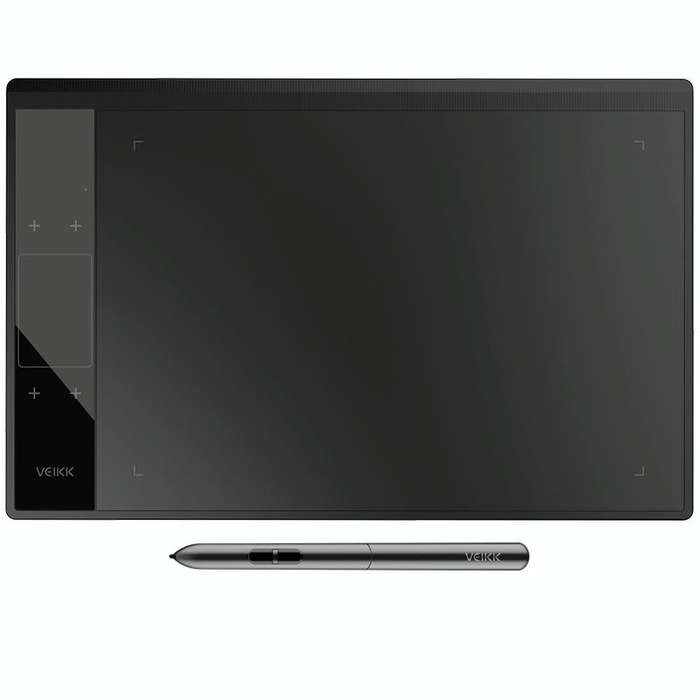 VEIKK A30 10x6 inch 5080 LPI Smart Touch Electronic Graphic Tablet, with Type-c Interface