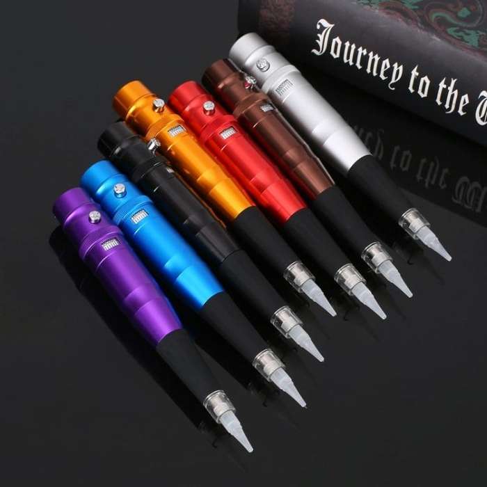 Semi-Permanent Tattoo Pen Apprentice Bleaching Lip Tattoo Eyebrow Instrument(Red)