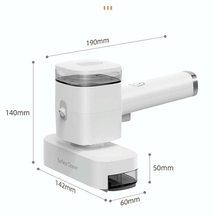 12W Multi-functional Wireless Handheld Cleaner Window Scraping(White)