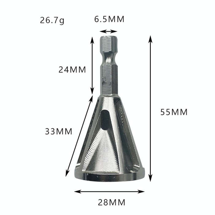 Stainless Steel Deburring External Chamfer Tool High Strength Hardness Drill Bit Remove Burr Hexa...