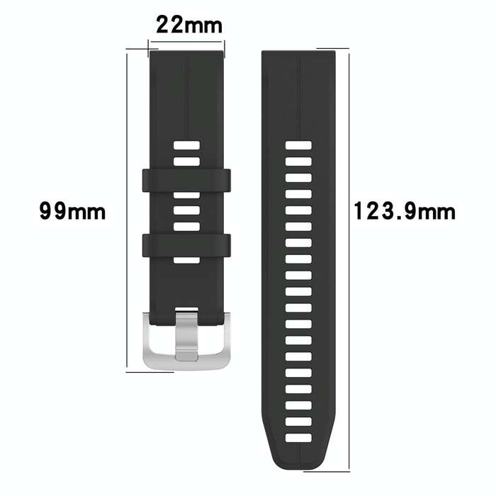 For Garmin Forerunner 955 / 255 / 745 22mm Silicone Watch Band(Dark Blue)
