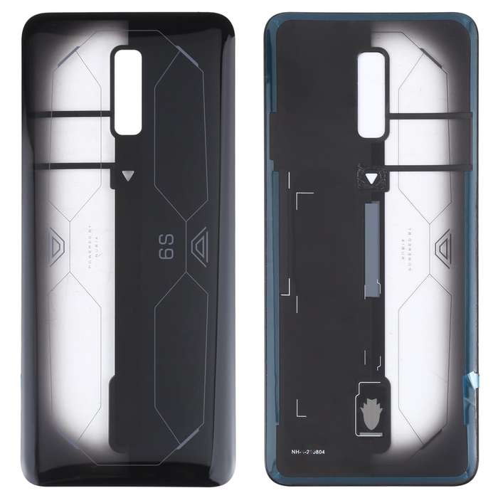 Battery Glass Back Cover for ZTE Nubia Red Magic 6S(Transparent Black)