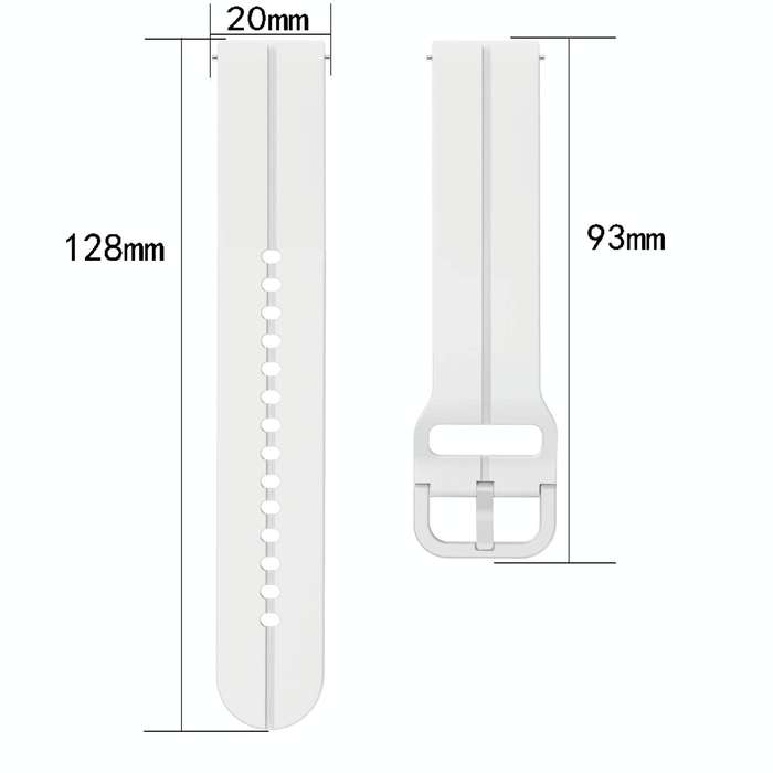 For Garmin Venu 20mm Loop Silicone Watch Band(Black)
