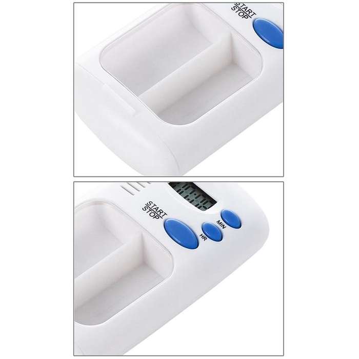 Smart portable Multi-Alarm Timer Pills Reminder Medicine Box(White)