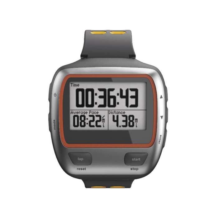 For Garmin Forerunner 310XT Two-color Silicone Watch Band(Grey Yellow)