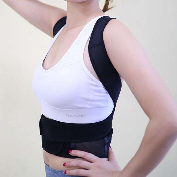 Breathable Anti-hunchback Posture Correction Belt, Specification: M(Black)
