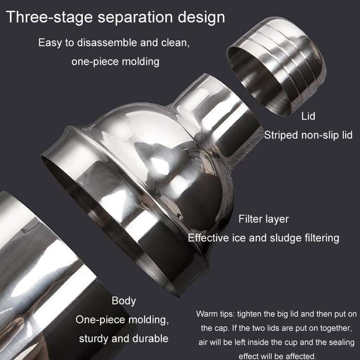 550ml 12 In 1 Stainless Steel Bartender Wooden Stand Set Cocktail Bartending Tools