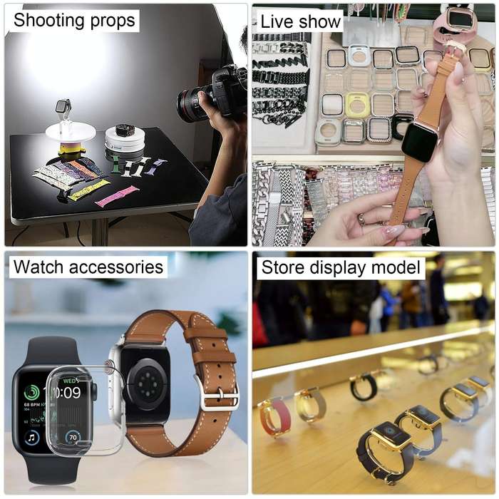 For Apple Watch SE 2022 44mm Black Screen Non-Working Fake Dummy Display Model (Starlight)