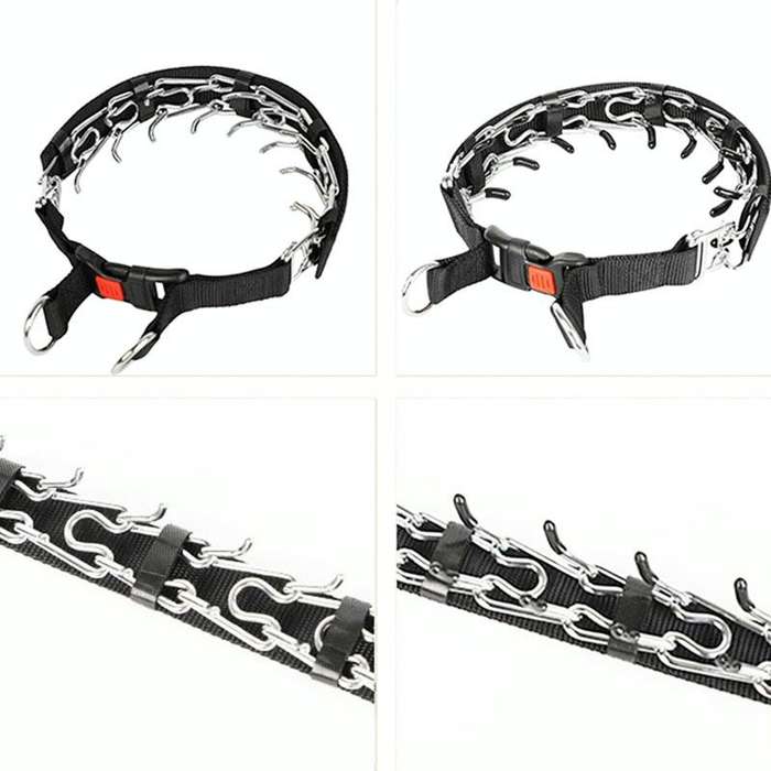 Cloth Tape Paste Detachable Training Stimulation Dog Collar, Size: L 3.5mm x 55cm(With Cap)