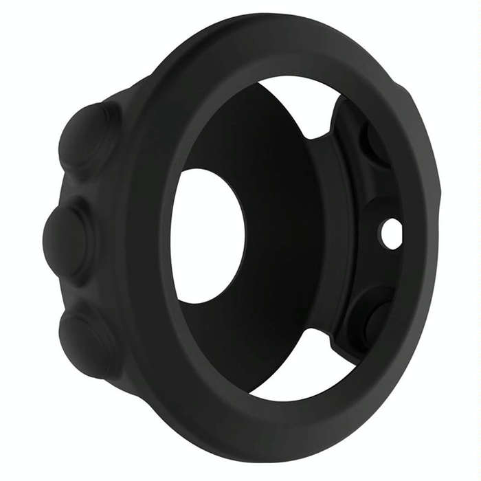For Garmin Fenix 5X Solid Color Silicone Watch Protective Case(Black)