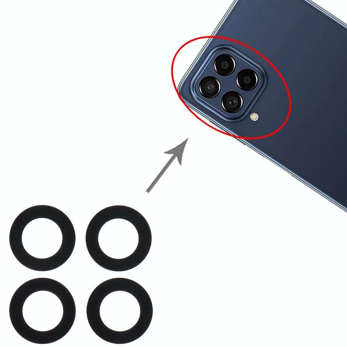 For Samsung Galaxy M53 SM-M536B 10set Back Camera Lens