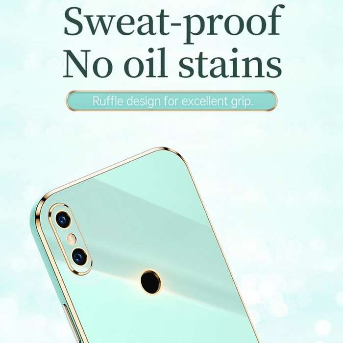 For Xiaomi Mi 8 XINLI Straight 6D Plating Gold Edge TPU Shockproof Case(Black)