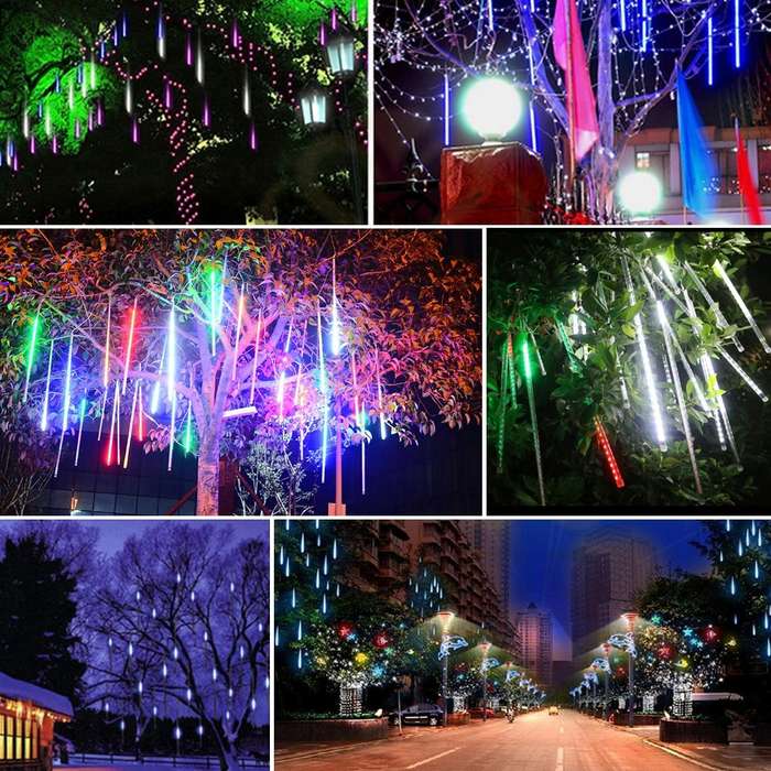 50cm 8 Tubes DIP Meteor Rain Light, LED Decorative Light, Tube Diameter: 1.2cm, AC 100-240V, US, ...