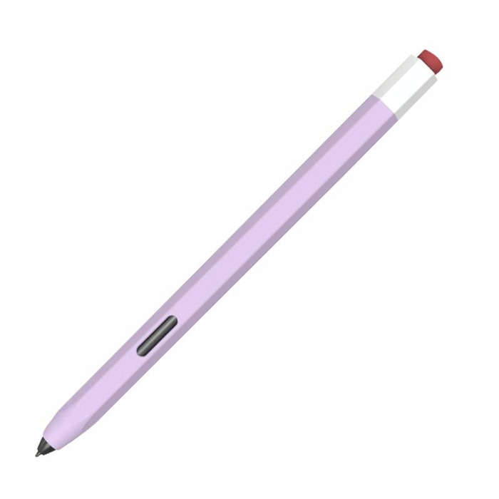 For Samsung Galaxy Tab S6 Lite P610/P615 LOVE MEI Soft Silicone Stylus Pen Protective Case(Purple)
