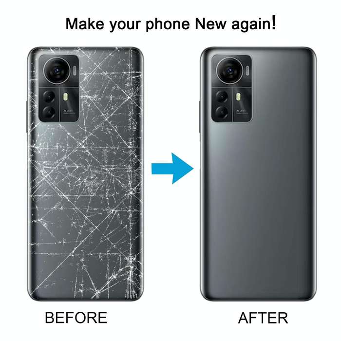 For ZTE Blade V41 Smart Battery Back Cover(Grey)