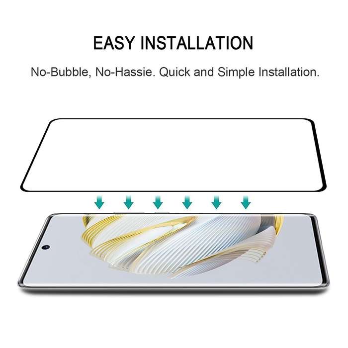 3D Curved Edge Full Screen Tempered Glass Film For Huawei nova 10