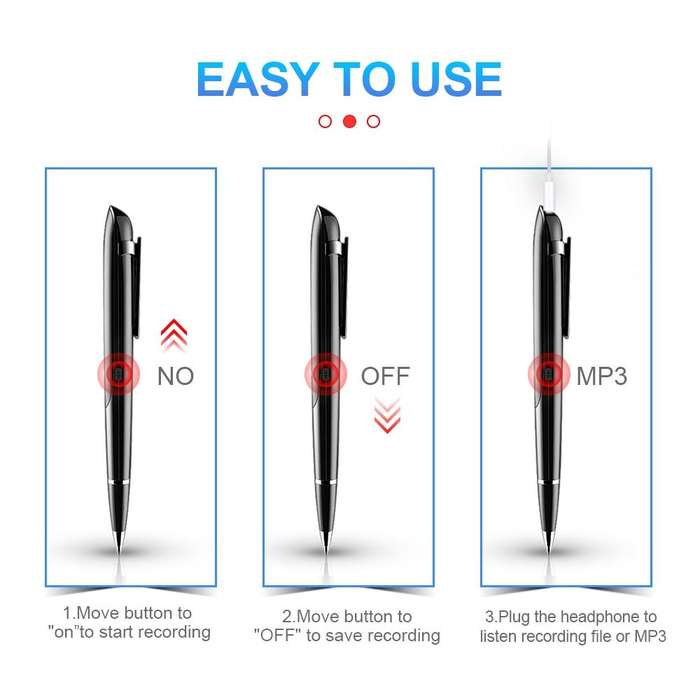 Q9 AI Intelligent High-definition Noise Reduction Conference Recording Pen Voice Control Recorder...