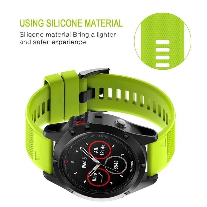 For Garmin Fenix 6 Pro 22mm Quick Release Silicone Watch Band(Mint Green)