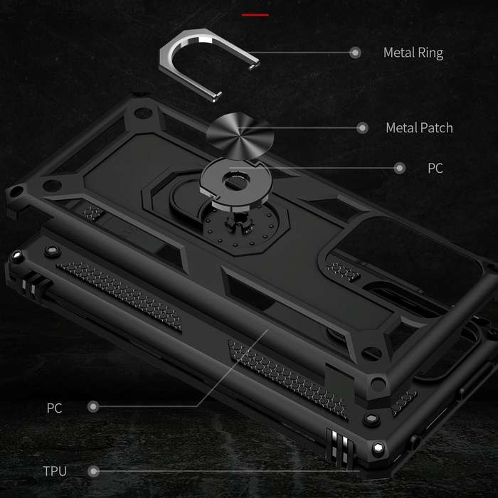 For Xiaomi 11T Pro Shockproof TPU + PC Phone Case(Black)