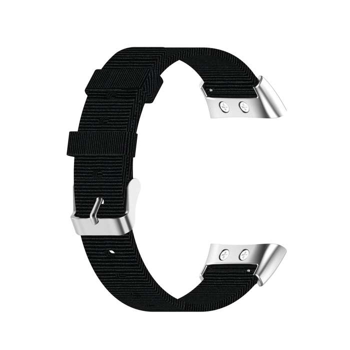 For Garmin Forerunner 45 / 45S / Swim 2 Universal Nylon Canvas Watch Band(Black)