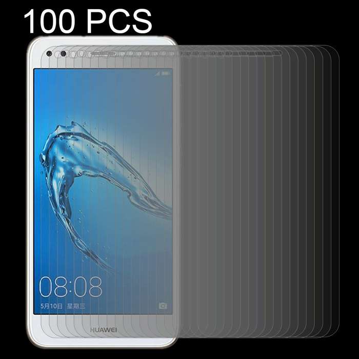 100 PCS for Huawei Y6 Pro (2017) 0.26mm 9H Surface Hardness 2.5D Curved Edge Tempered Glass Scree...