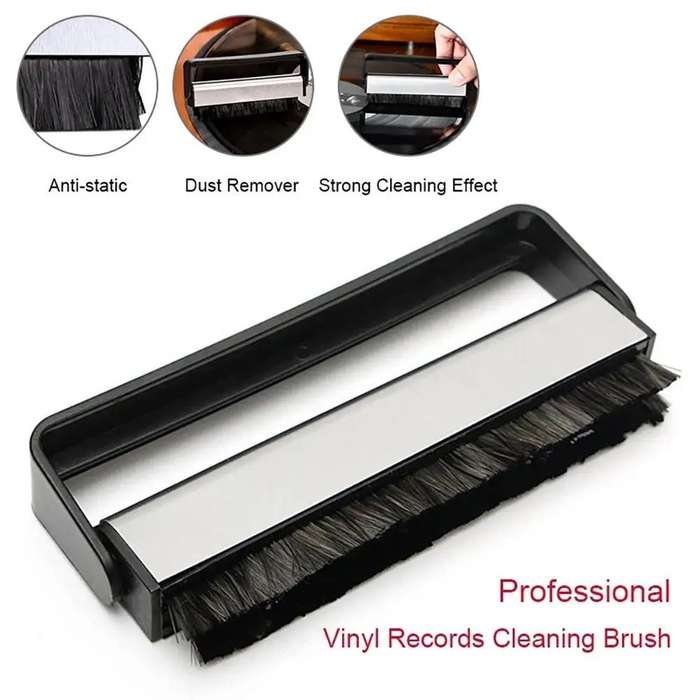 Vinyl Record Cleaning Brush Carbon Fiber Anti-Static Hanging Type Cleaning Tool