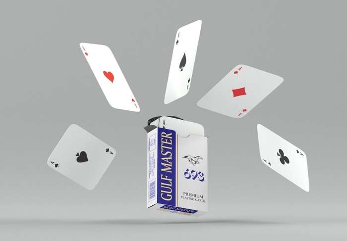 Gulf Master Premium Playing Cards (Pack of 4) Poker, Blackjack, Rummy Cards