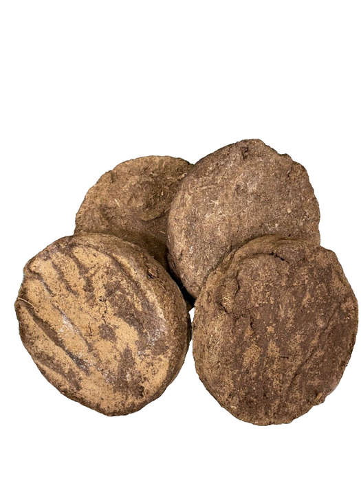 Sacred Offering: Pack of 6 Pure Holy Cow Dung Cakes | Uple | Kande for Pooja