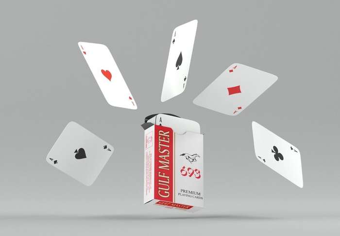 Gulf Master Premium Playing Cards (Pack of 4) Poker, Blackjack, Rummy Cards