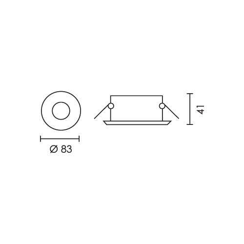 Spazio 2201 Downlight 83mm