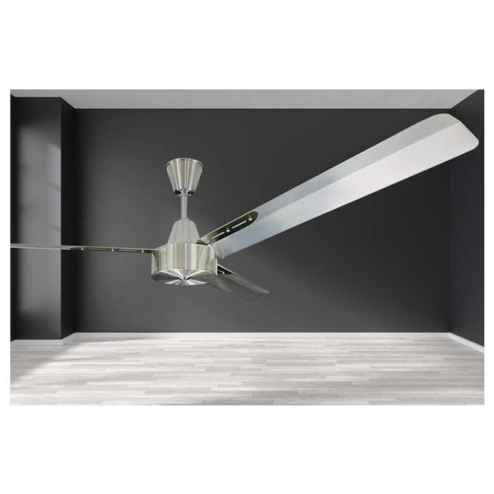 Solent Albatross 3 Blade Ceiling Fan 1650mm - Silver