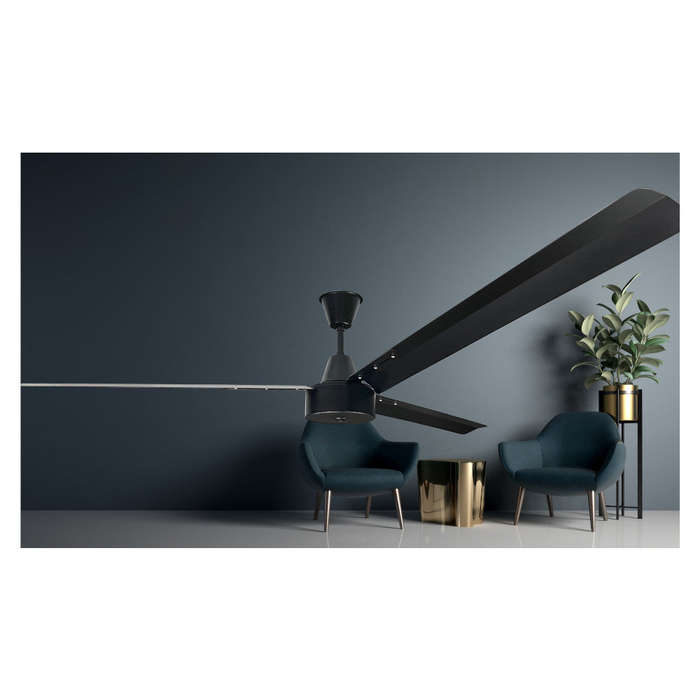 Solent Albatross 3 Blade Ceiling Fan 2100mm - Black