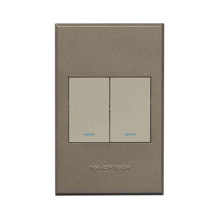 VETi 3 2 Lever Light & Dimmer Switch 4 x 2