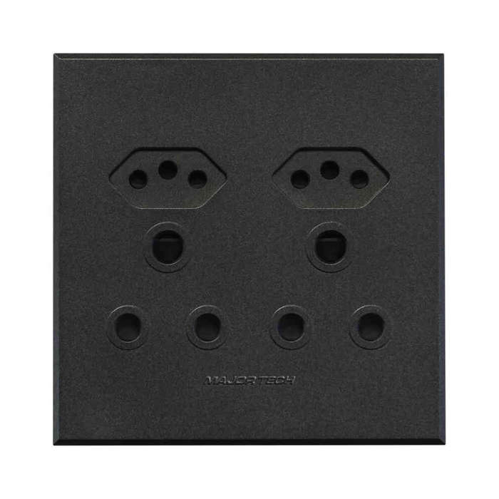 VETi 3 Double RSA & Slimline Combo Unswitched Socket 4 x 4
