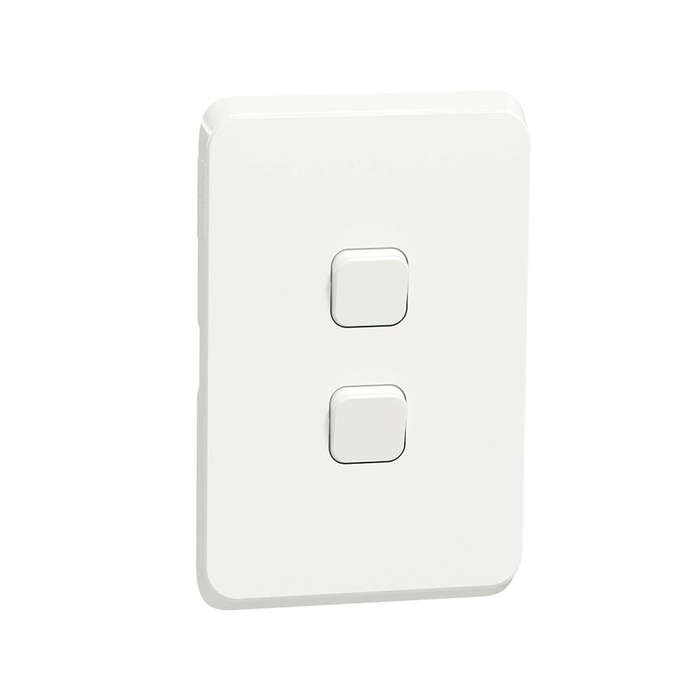 Schneider Iconic 2 Lever Light Switch