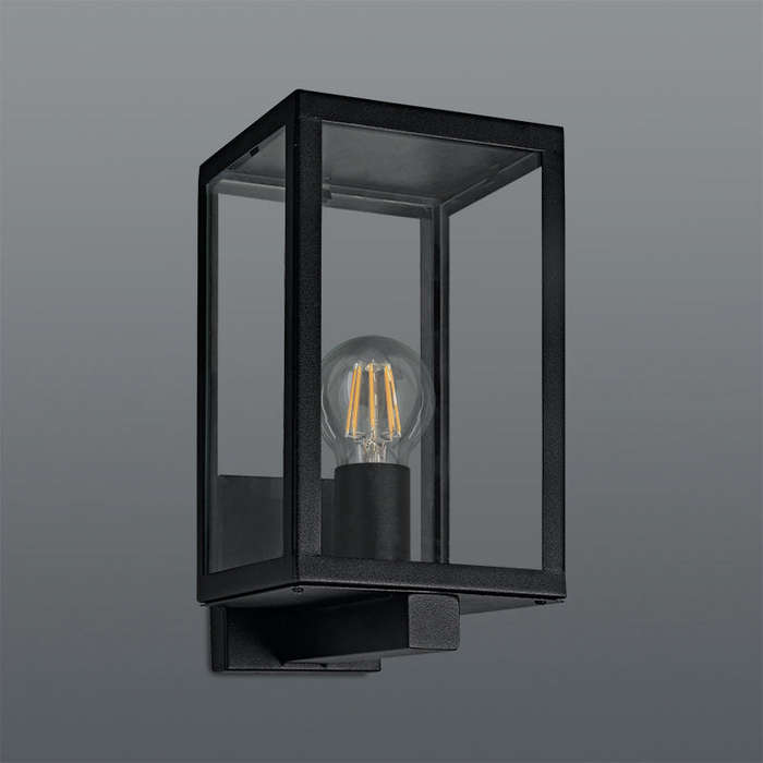 Spazio Rubik Out Wall Square Wall Light - Black