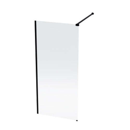 Finestra Optic Shower Screen - Black