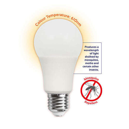 Eurolux LED Mosquito Repellant Globe E27 6W 200lm - Orange