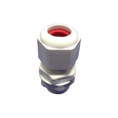MATelec Cable Gland No. 1 PP - White / Red Grommet
