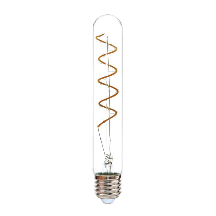 K. Light LED Filament Long Spiral Bulb T18 E27 4W 2200K
