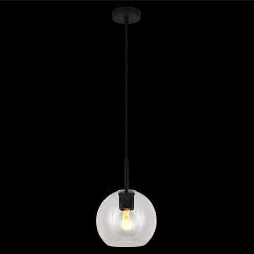 K. Light Dome Shaped Glass Pendant