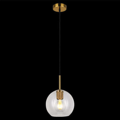 K. Light Dome Shaped Glass Pendant