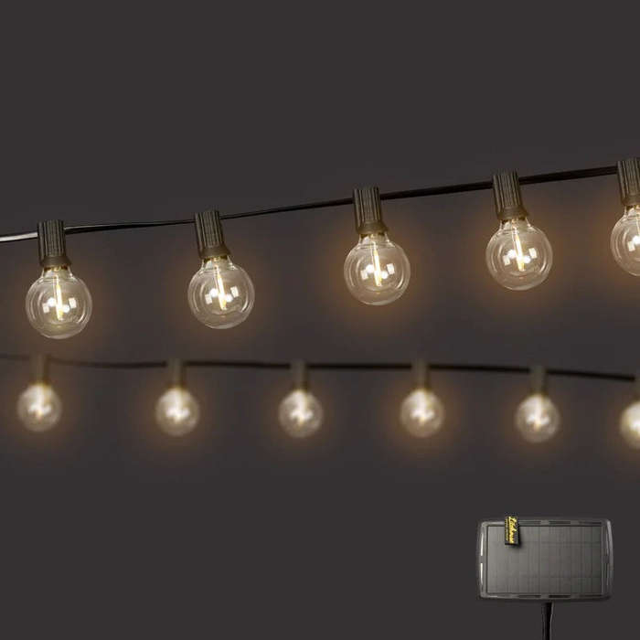Litehouse Solar LED Outdoor Classic Mini Bulb String Lights 7.5m