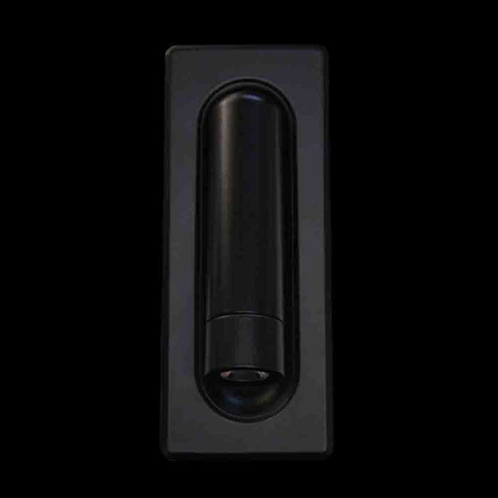 K. Light LED Recessed Wall Reading Light 3W - Black