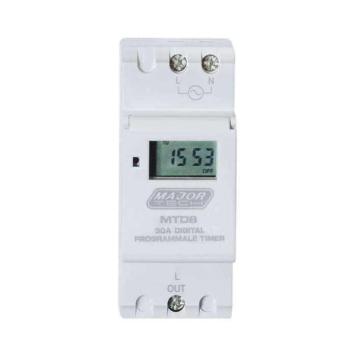 Major Tech 8 Setting Digital Industrial Programmable Timer