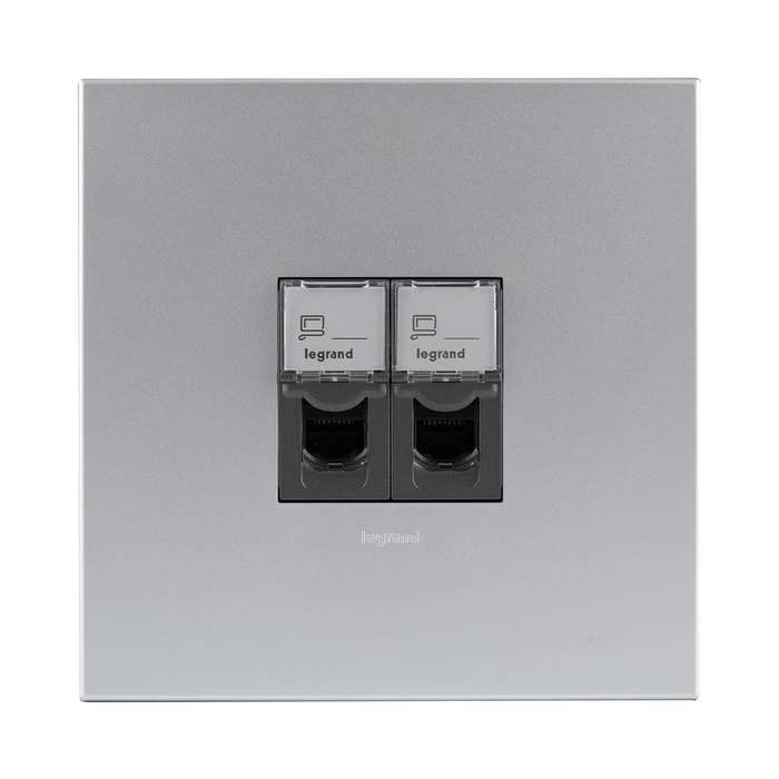 Legrand Arteor Double Network Socket  4 x 4