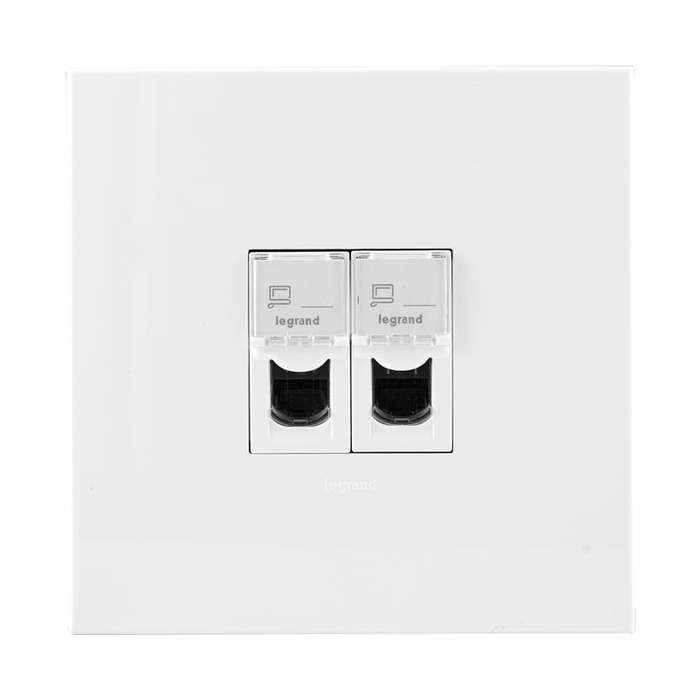 Legrand Arteor Double Network Socket  4 x 4